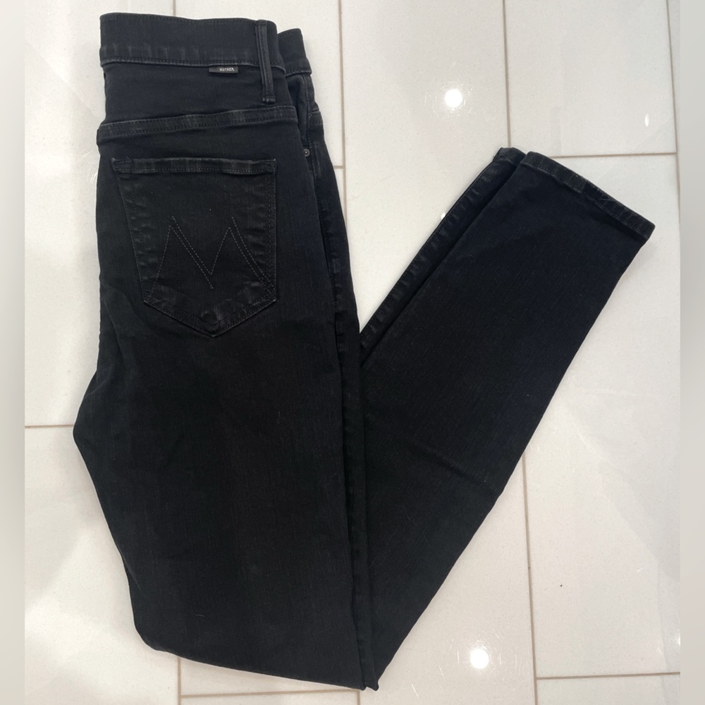 Mother The Pixie Swooner Skimp black jeans